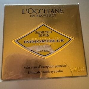 NEW L'Occitane Immortelle Divine Ultimate Youth Eye Balm 1.5ML NWT